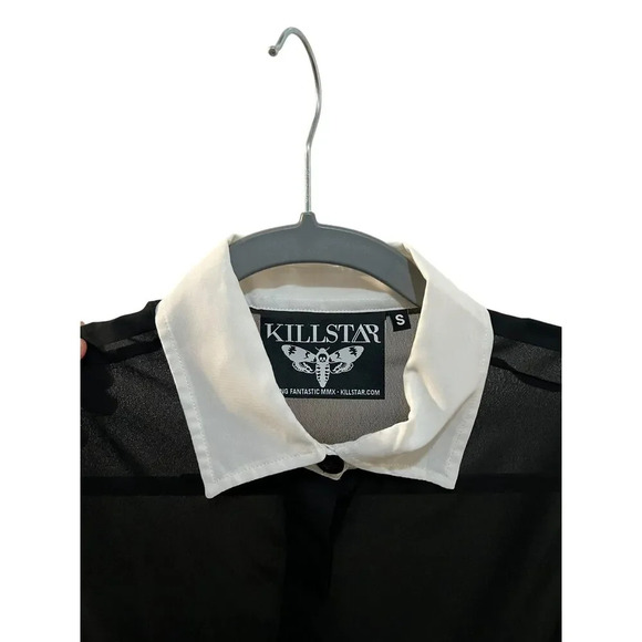 KILLSTAR Wednesday chiffon shirt dress Size Small - Picture 4 of 8